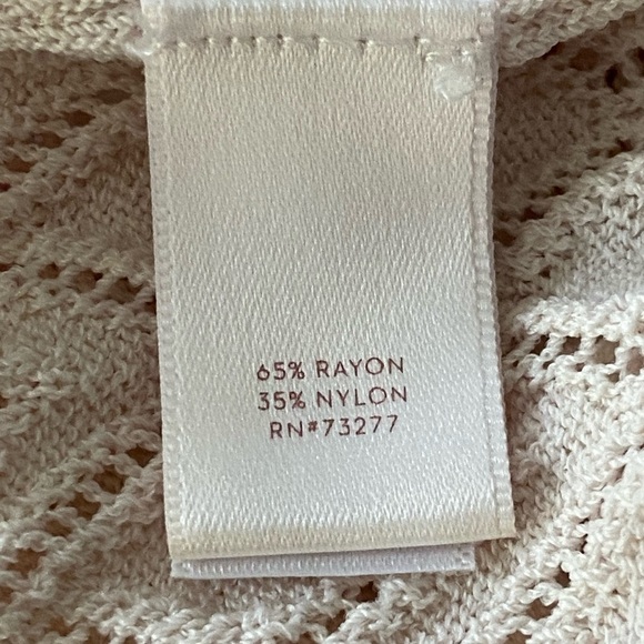 LC Lauren Conrad Cream Off-the-Shoulder Sweater Size XL - Picture 6 of 12